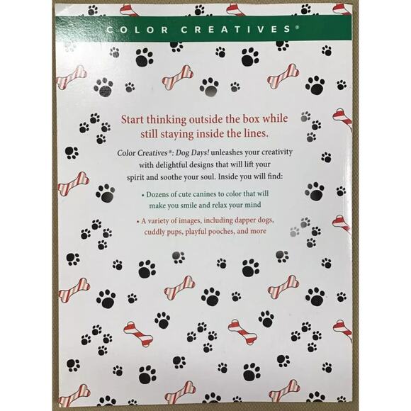 Color Creatives "Dog Days! Coloring To Unleash Your Creativity Book 62 DESIGNS - Picture 2 of 2